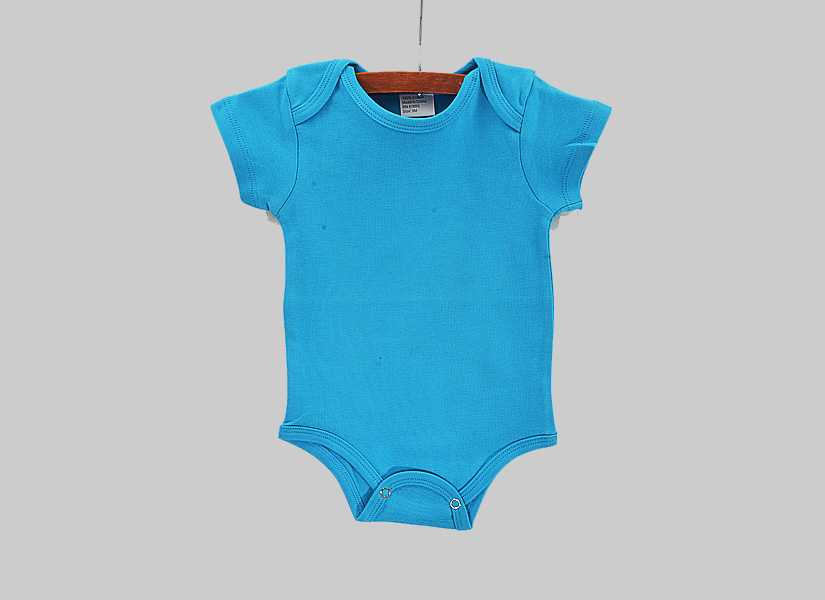 aqua color blank baby jumpsuit