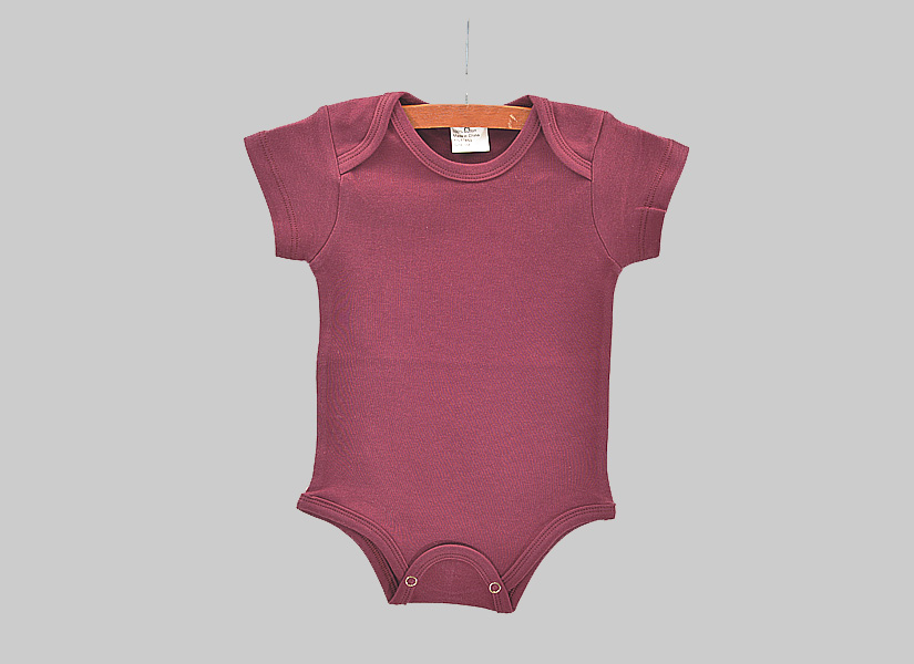 burgundy blank baby jumpsuit