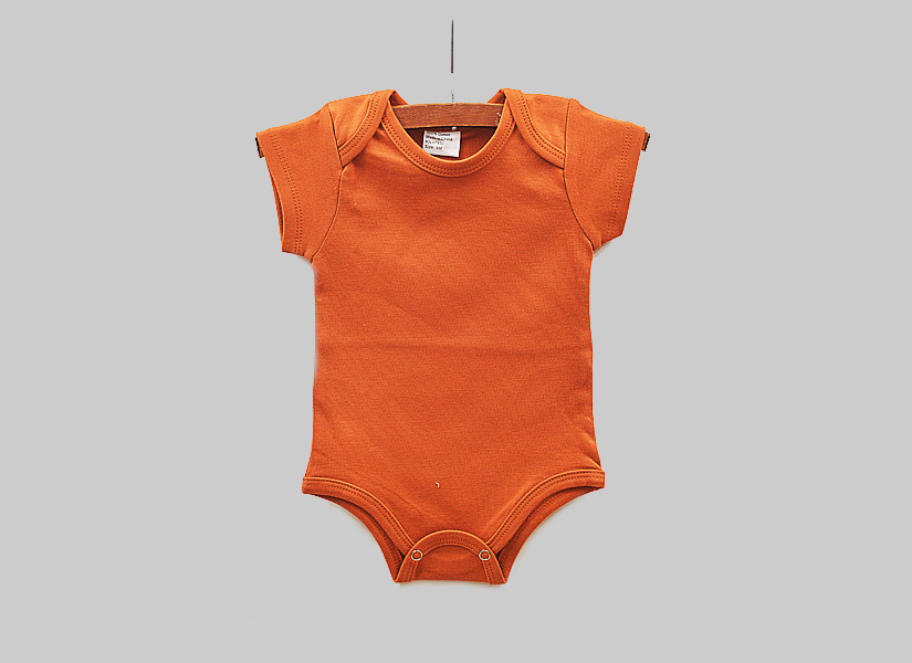 burnt orange blank baby jumpsuit