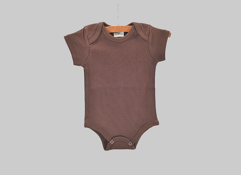 Chocolate color blank baby jumpsuit