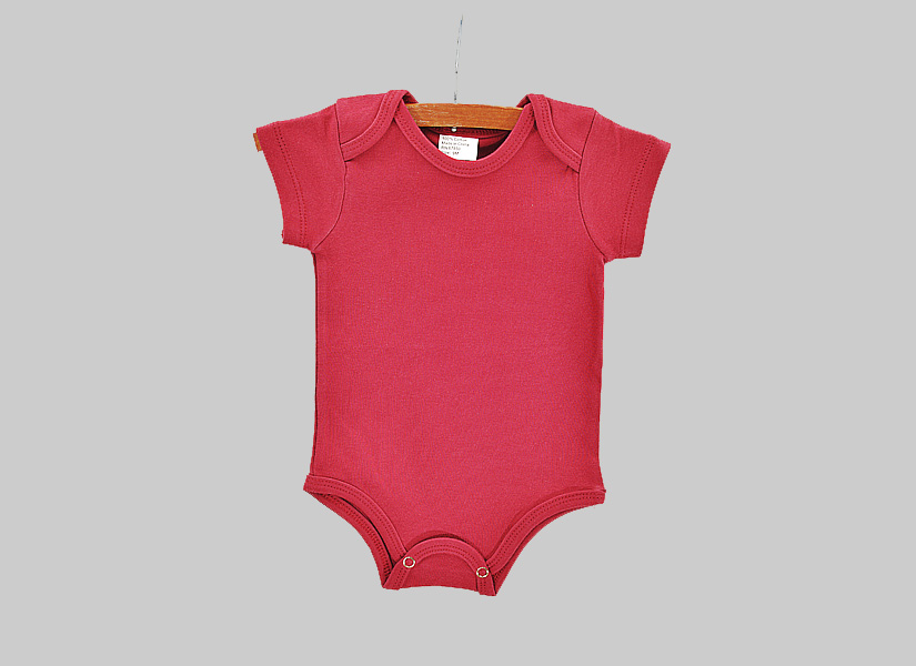 Crimson color blank baby jumpsuit