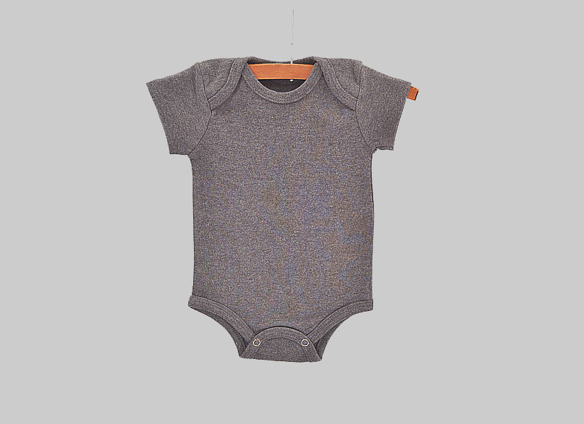 Dark Gray color blank baby jumpsuit
