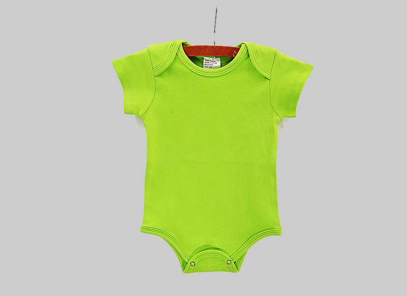 Hot Green color blank baby jumpsuit