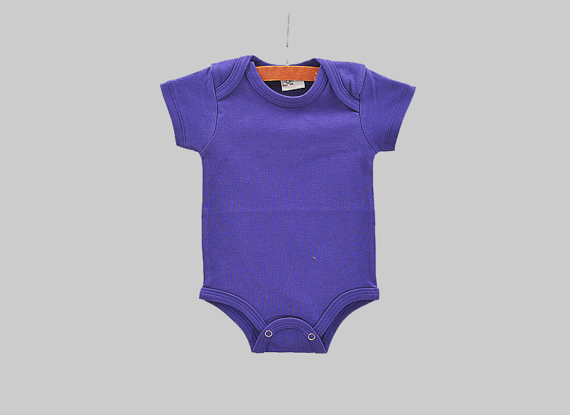 Louisiana Purple color blank baby jumpsuit