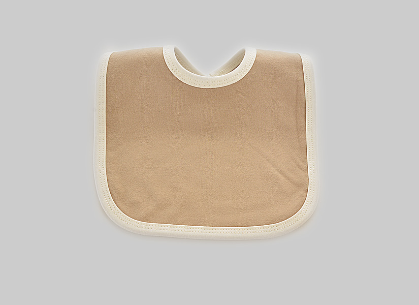 Blank Baby Bib, English Cashmere Color.
