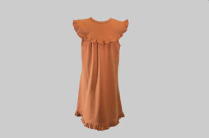 Toddler Girl Dress, Sleeveless Style, Burnt Orange color